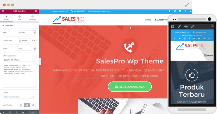 browser mockup salespro